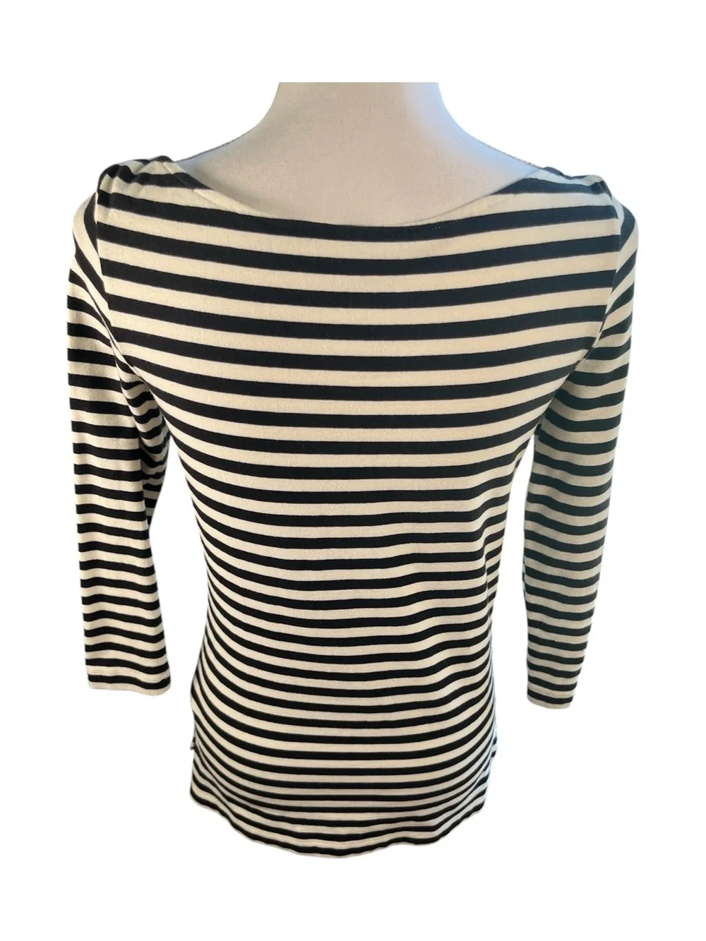 Kate Spade Wheaton Striped Bow Boatneck Top